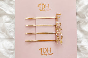 Name Plate Hair Clips